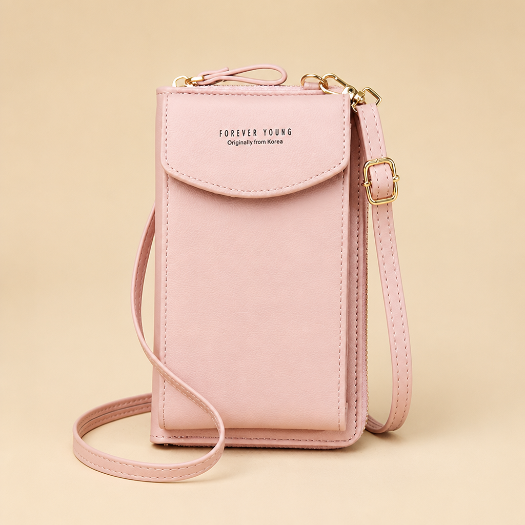 AeroStride – Slim Crossbody Phone Bag with Built-In Card Wallet
