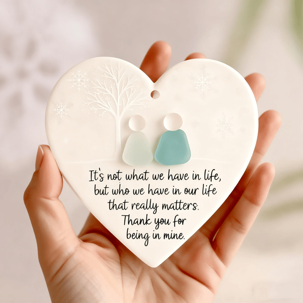 Heartfelt Harmony – Meaningful Ceramic Heart Ornament