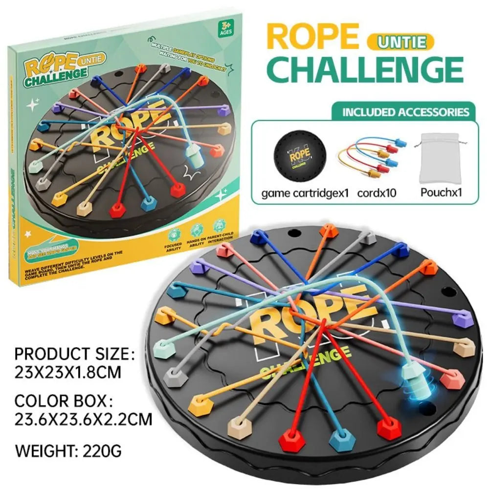 Logic Puzzle Rope Game – Boosts Focus & Dexterity for All Ages