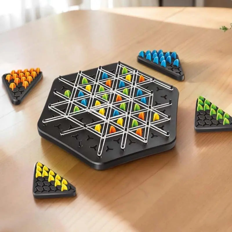 Chain Triangle Puzzle Game – Sophisticated Logic Game for 2–4 Participants