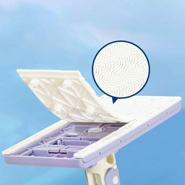 Floor Cleaner | Flat Mop with 360° Rotating Head | Touchless Pad Replacement | MopMate