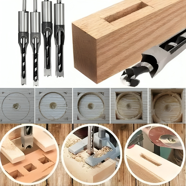 TrueEdge — Square Hole Drill Bit Set for Woodworking