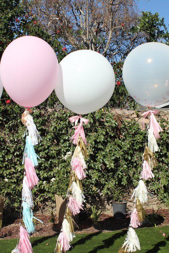 36in Giant Balloon, Jumbo Balloon with Tassels for Wedding Party Event Birthday Decorations(10 Pack) - If you say i do