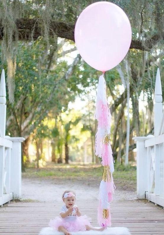 36in Giant Balloon, Jumbo Balloon with Tassels for Wedding Party Event Birthday Decorations(10 Pack) - If you say i do