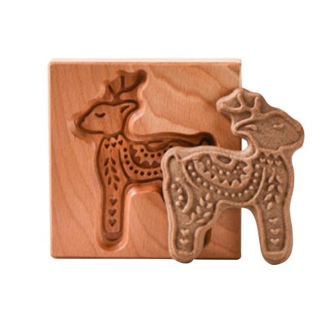 Wood patterned Cookie cutter - Embossing Mold For Cookies