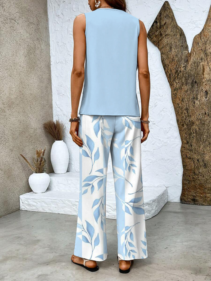 Victoria Women’s - Two-Piece Summer Outfit with Sleeveless Top