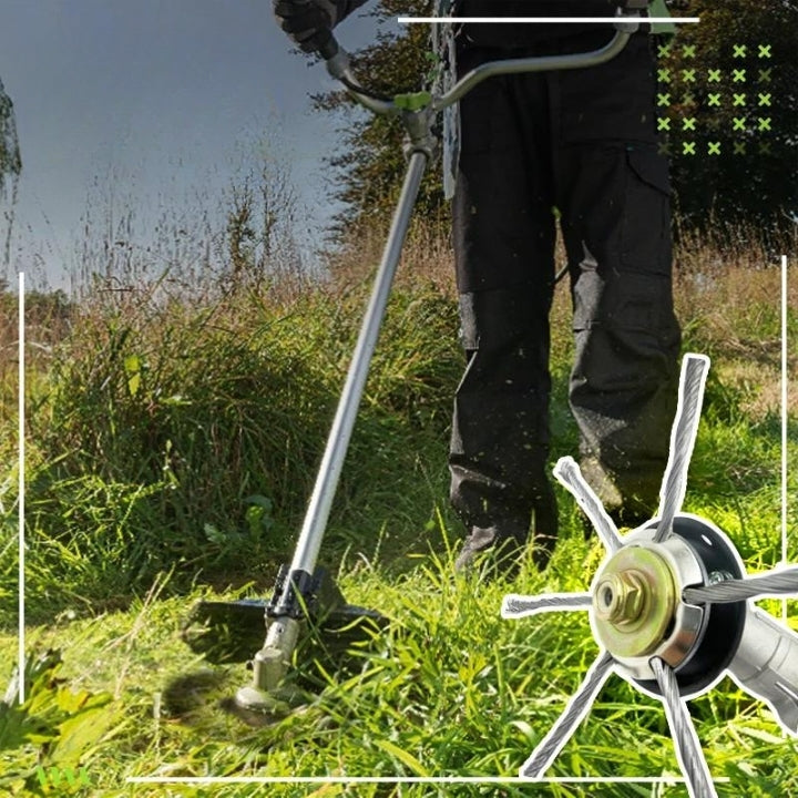 Heavy-Duty Universal Grass Trimmer Head – Steel Wire for Accurate Edging (Ø100 mm)