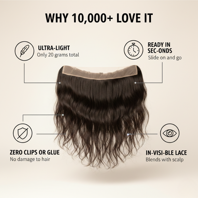 Lacelle – Seamless Clip-Free Lace Hairline Band + 50% OFF