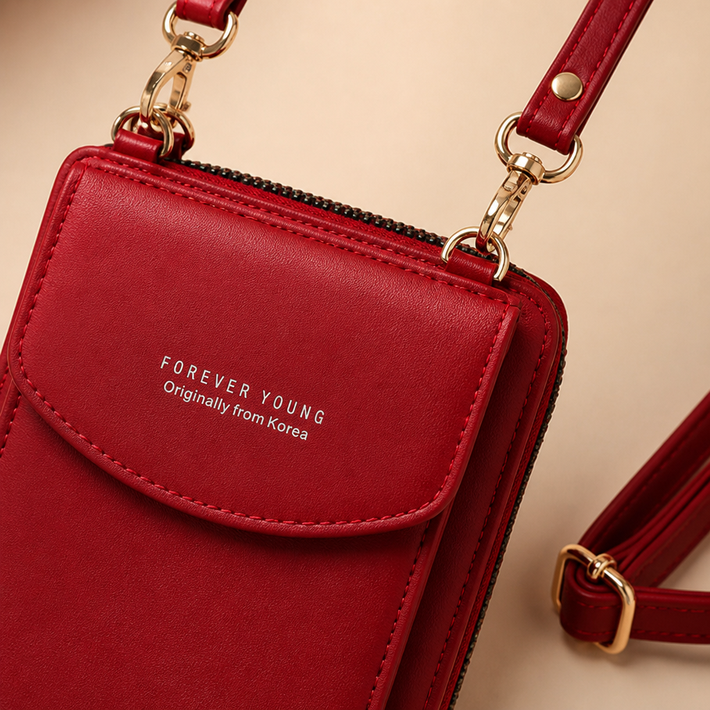 AeroStride – Slim Crossbody Phone Bag with Built-In Card Wallet