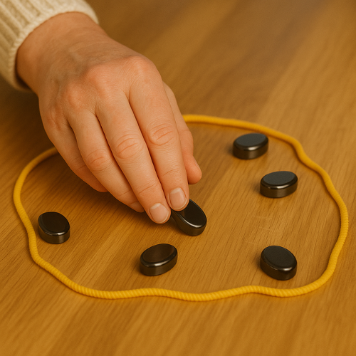 VortexStrat —Magnetic Strategy Board Game with Stones