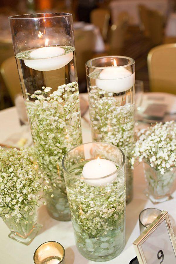 24 Pack Waterproof Flameless Floating Tealights for Wedding Centerpieces - Hibrides