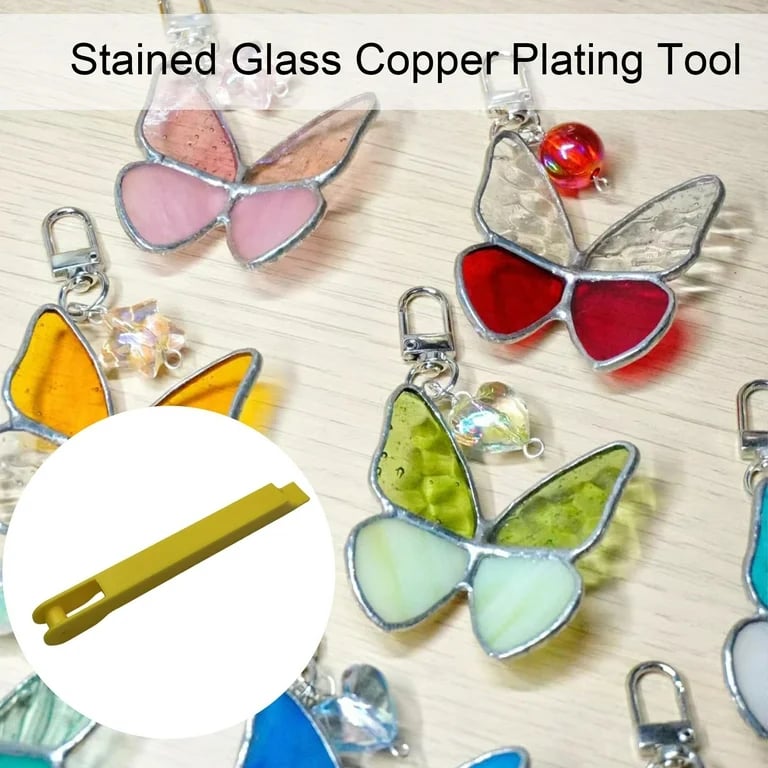 Glass Foiling Tool with Decorative Foil Strips