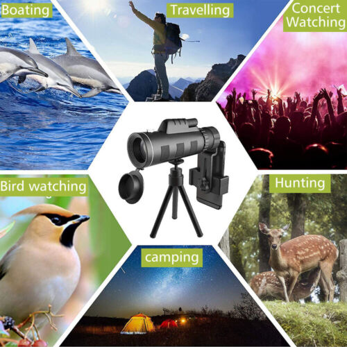 HD Monocular Telescope 40x60 with Tripod and Smartphone Holder