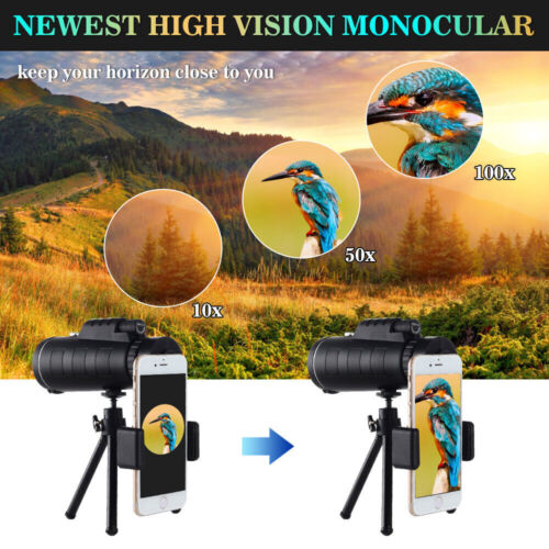 HD Monocular Telescope 40x60 with Tripod and Smartphone Holder