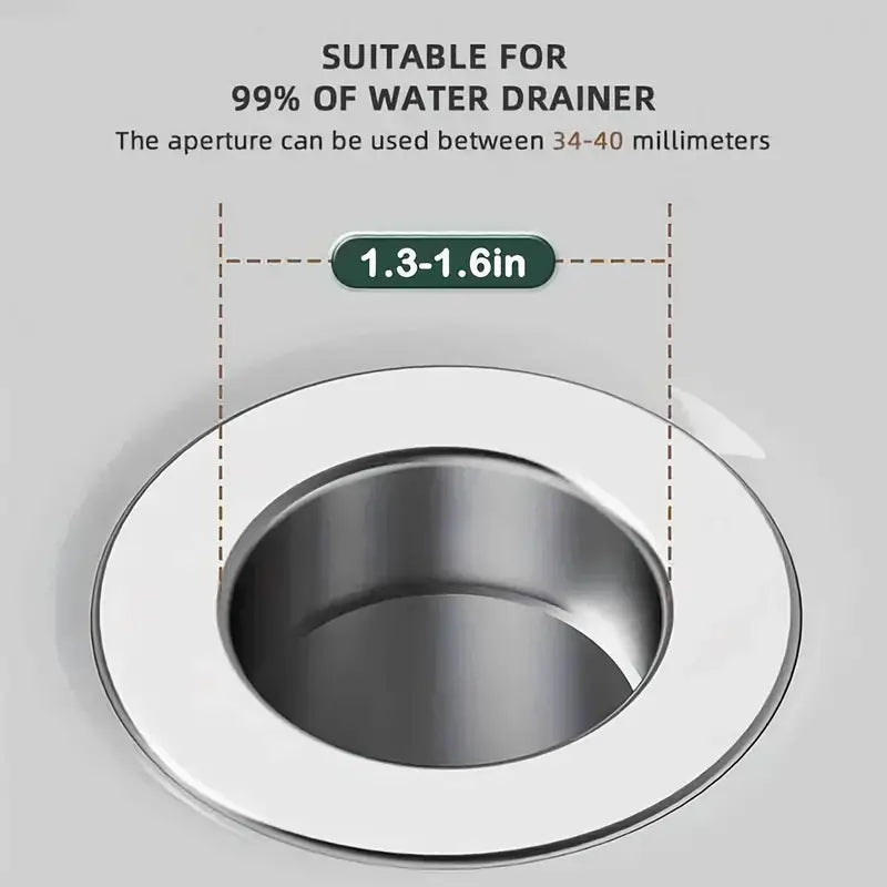 FlowGuard Stainless Steel Sink Drain Filter for Kitchen and Bathroom