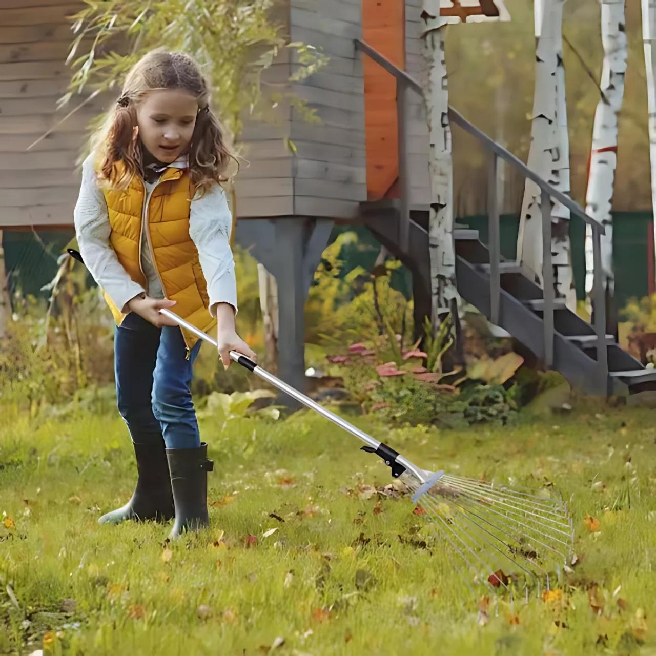 Ergonomic Garden Rake for Back-Friendly Gardening