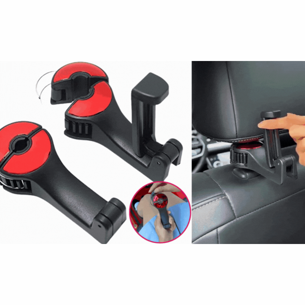 2 in 1 Car Headrest Hidden Hook