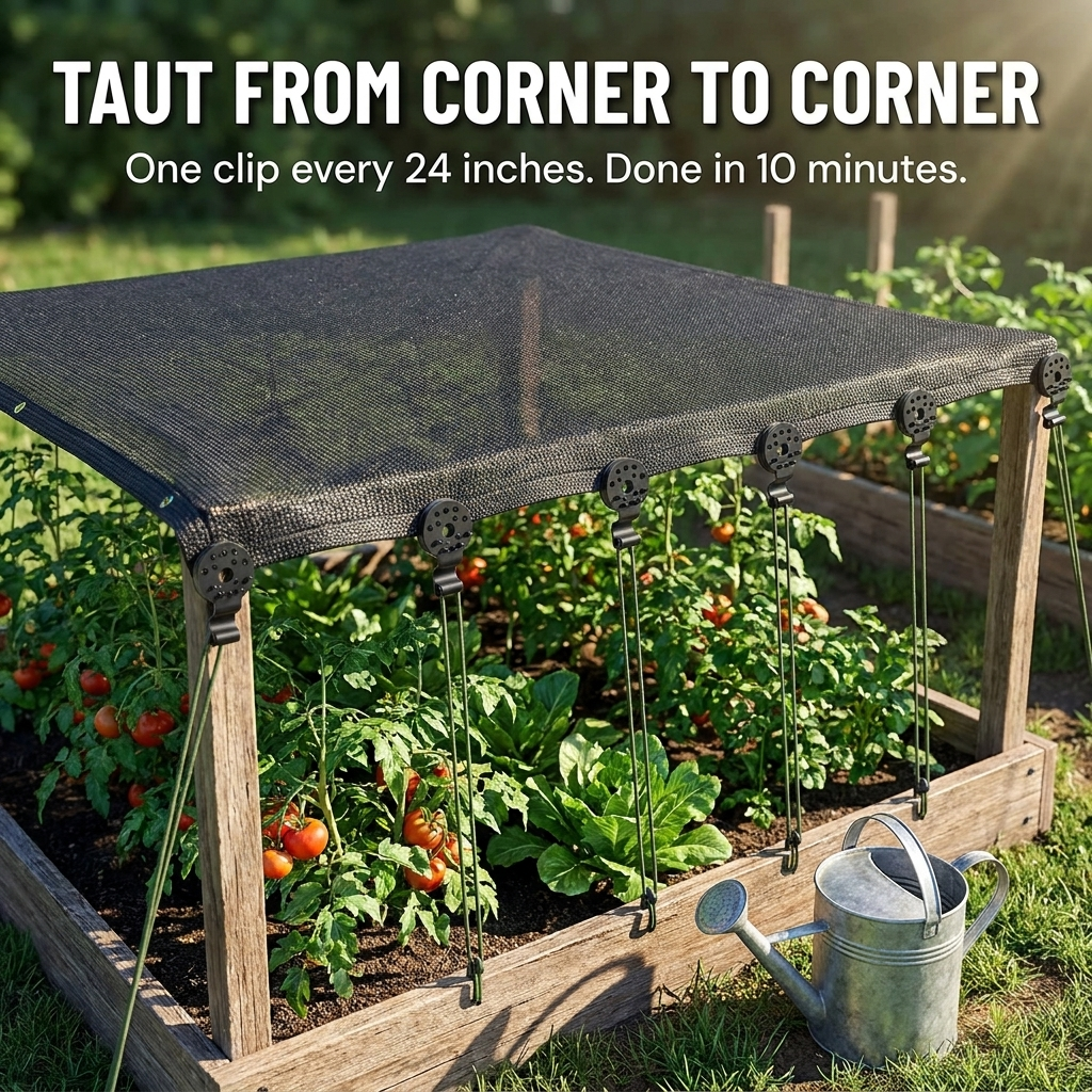 IronClasp™ — Lock Your Garden Shade Net Tight in Any Wind | 50-Pack
