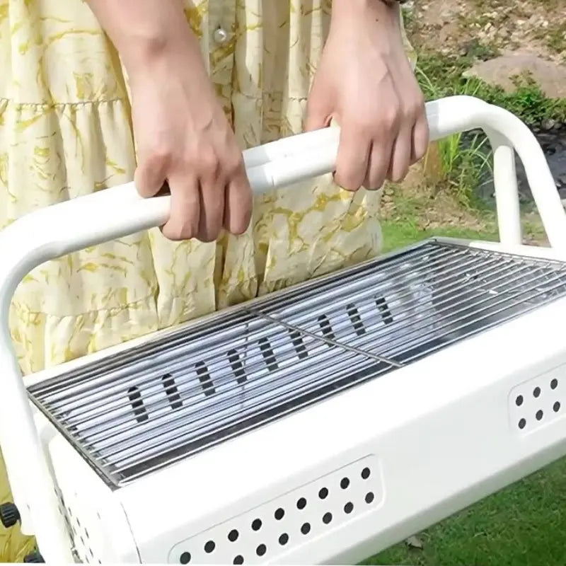 Charcoal Cooker | Portable | Foldable Handles | GrillGo