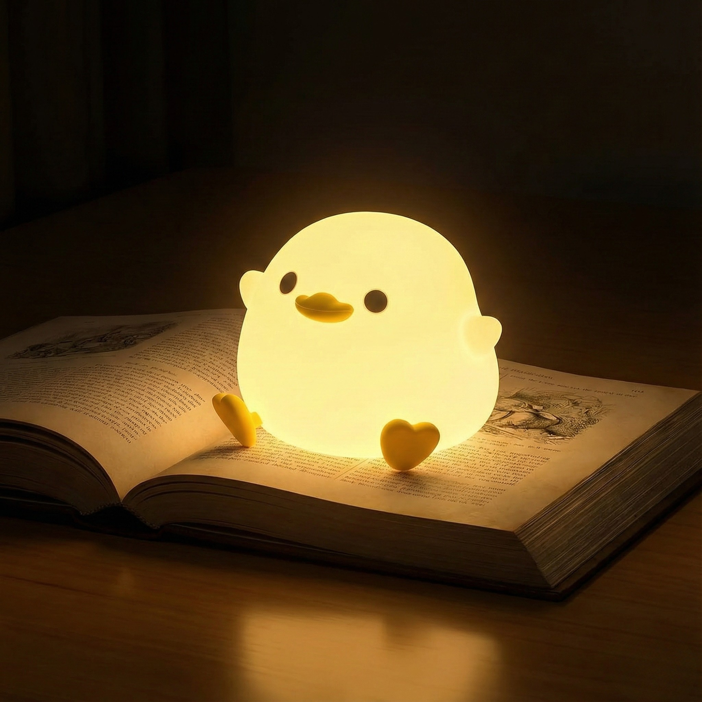 GlideGlow — Cute LED Night Light Lamp for Bedside & Kids Room Decor