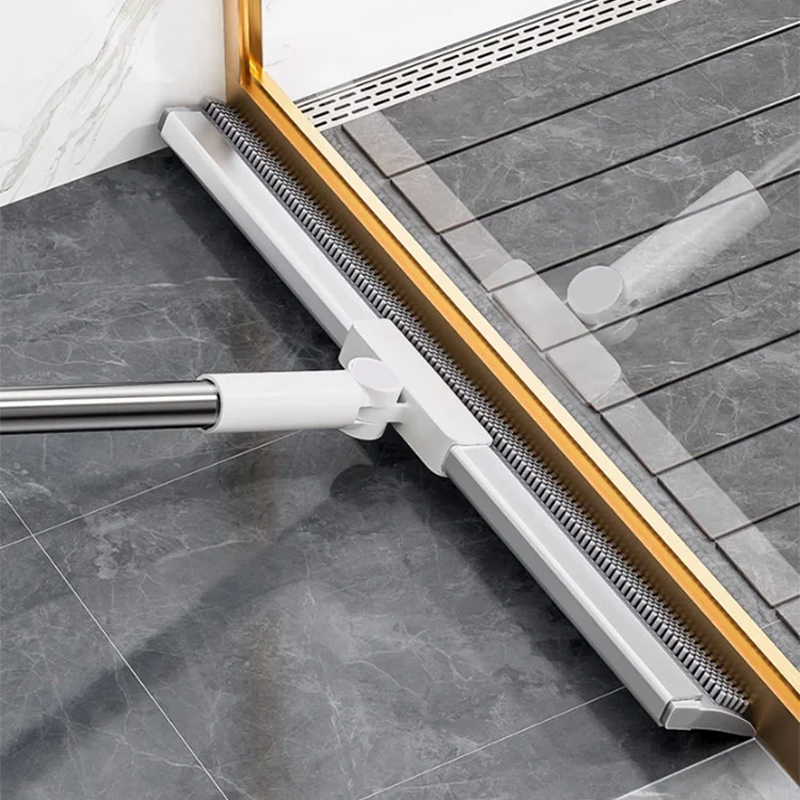 Floor Mop with Rubber Lip and TPE Bristles