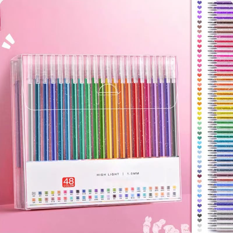 Glitter Gel Pens | Metallic Ink Pens | Smudge-Resistant Sparkle Finish | SparkleInk