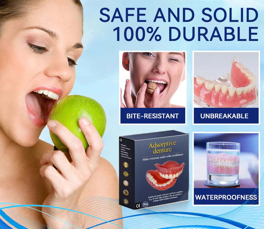 Arvilaro Adsorptive Dentures for Natural Bite & Jaw Support