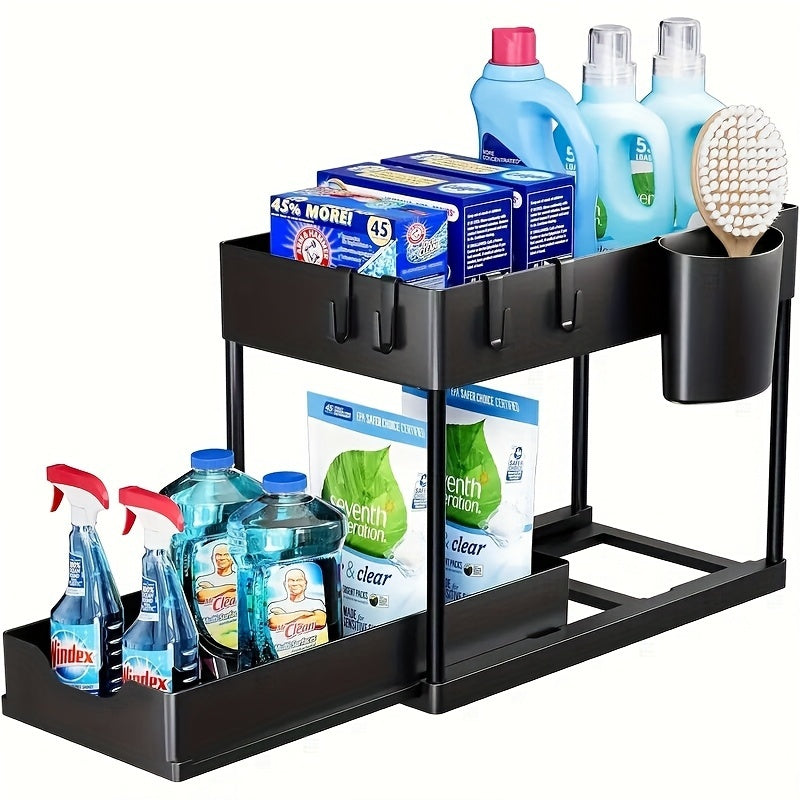Expandable Under-Sink Cabinet Organizer