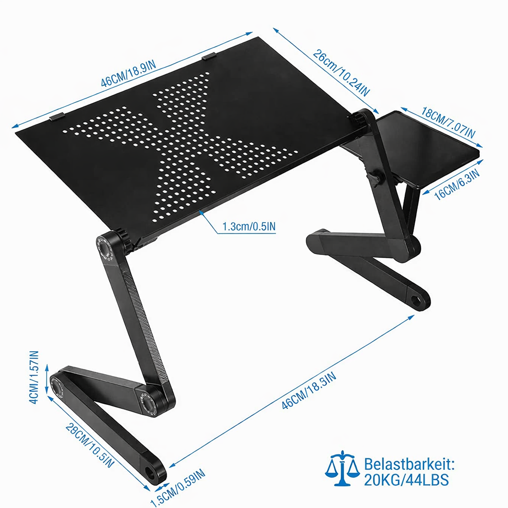 Laptop Riser | Adjustable Height & 360° Rotation | Promotes Healthy Posture | FlexStand 360