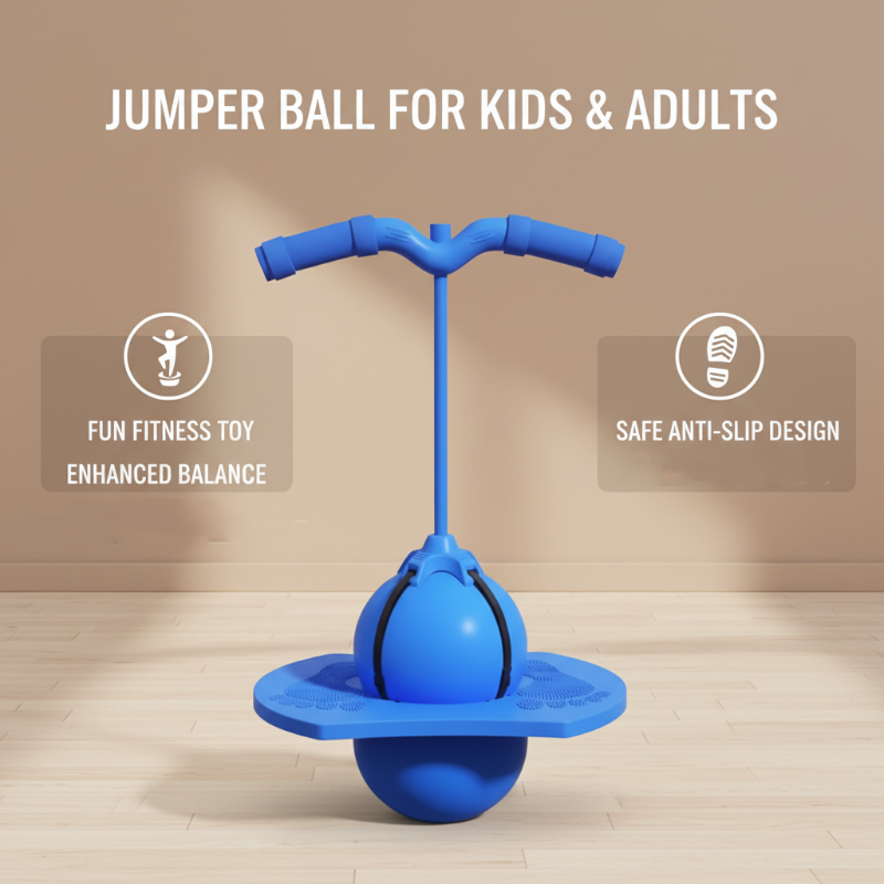 BounceVortex — Kids Balance Hopper Ball with Handle for Active Play