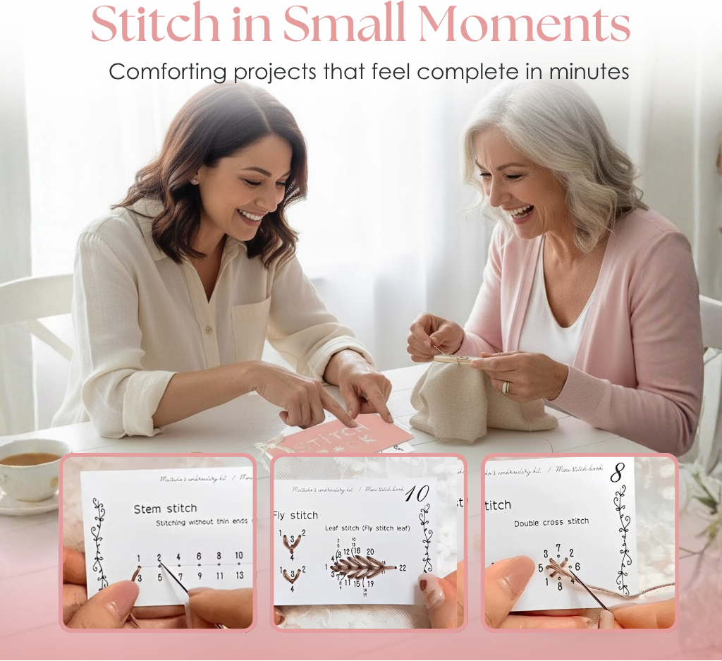 Hands-On Embroidery Learning Kit for Beginners