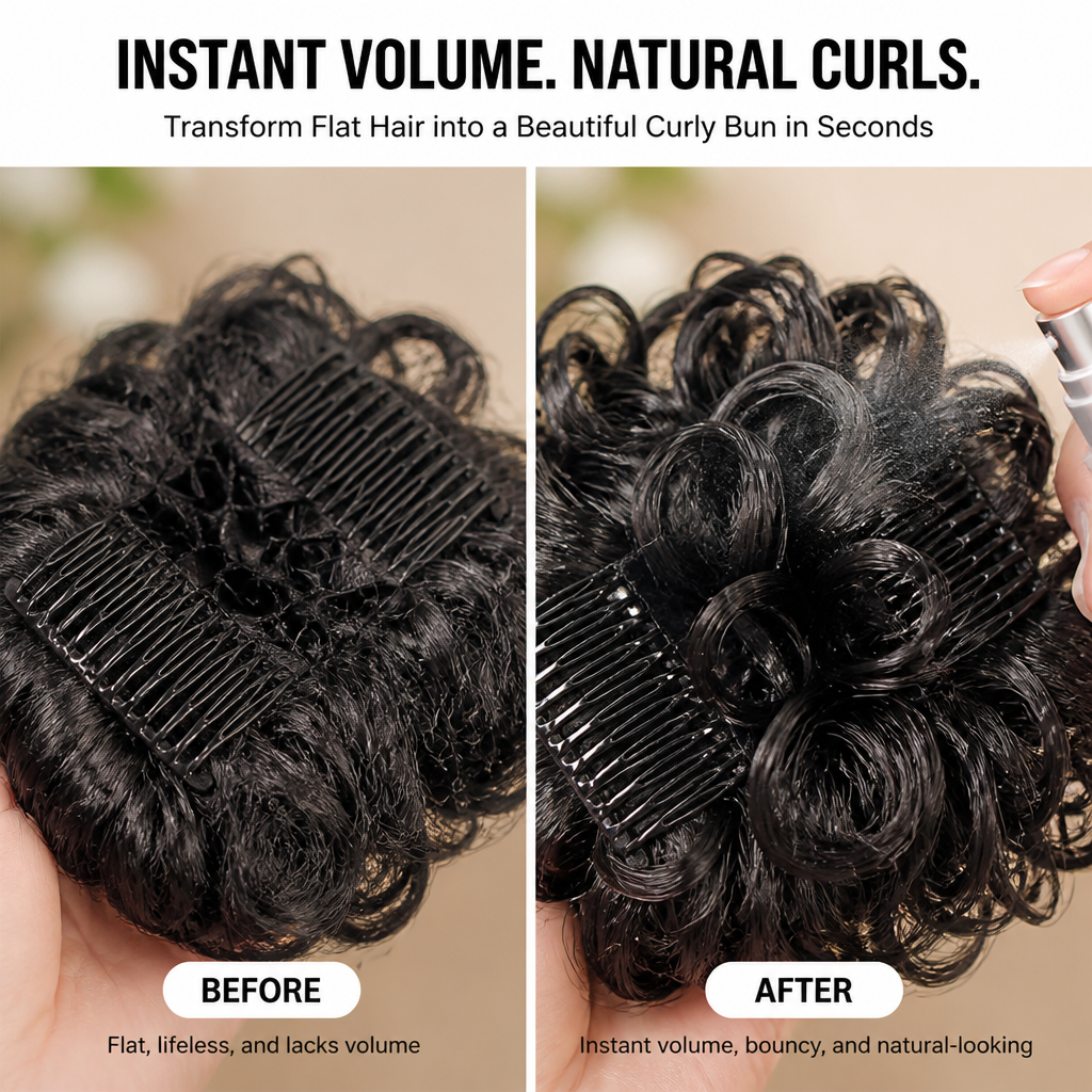 LuxeLoop Curly Bun Band — Instantly Unlock Head-Turning Volume and Effortless Confidence