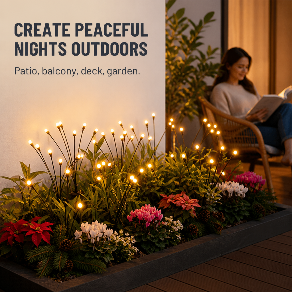 SereniBloom — Light Up Your Garden With a Soft, Swaying Firefly Glow
