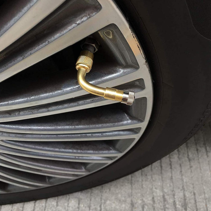 Flexible 3-Angle Tire Valve Extension Set