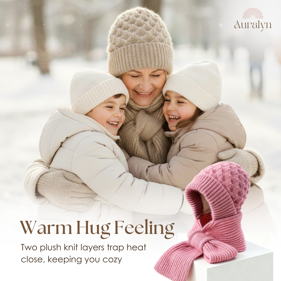 Auralyn™ – Women's Fleece-lined Knitted Hat Scarf (30% Off)
