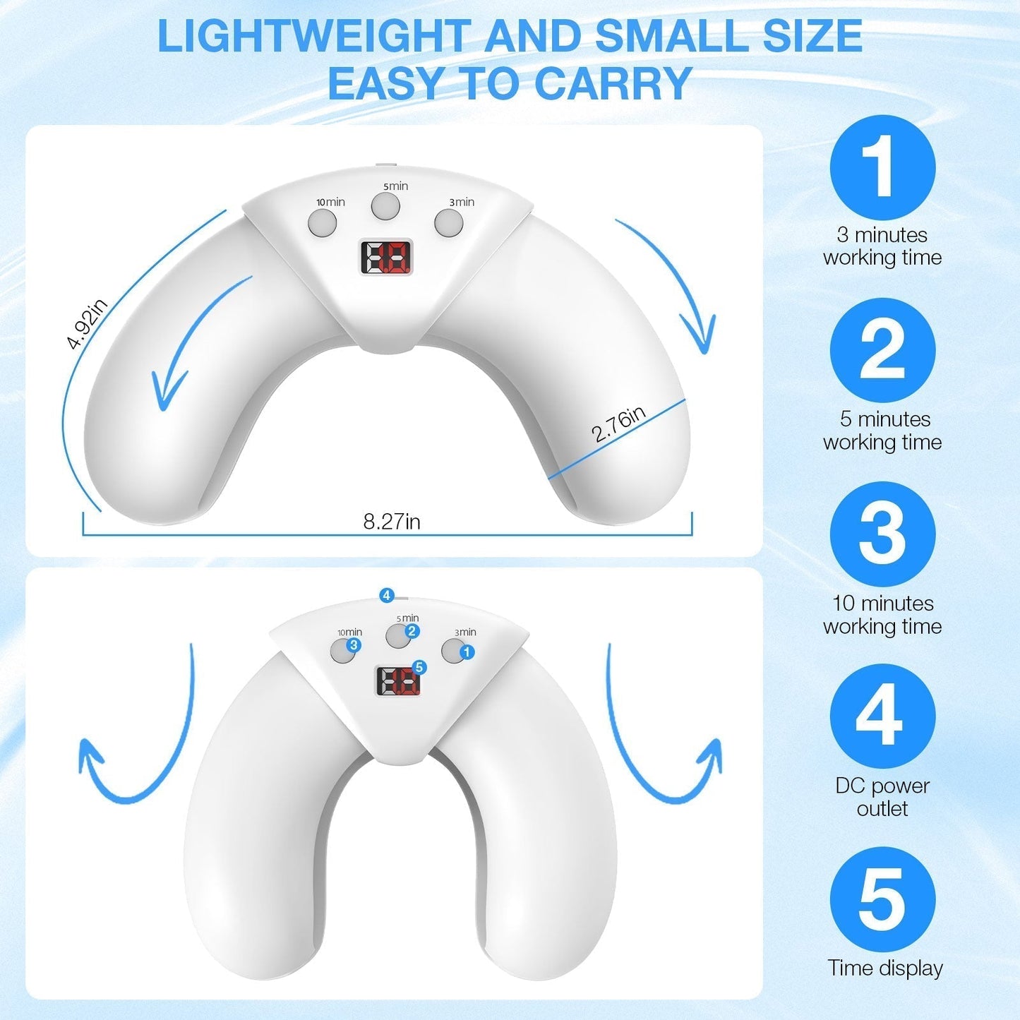 Home Device for Treating Nail Fungus on Multiple Toenails