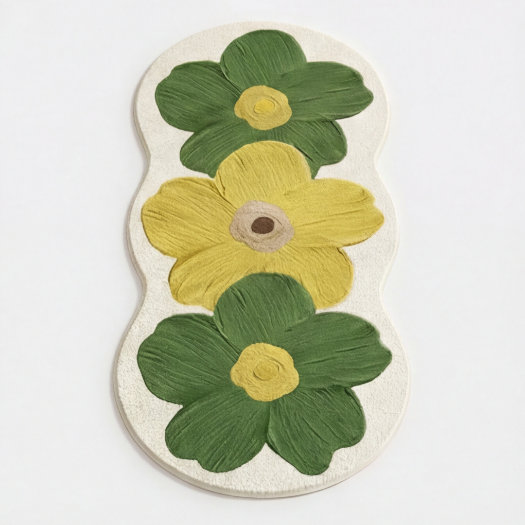 Bloomora™ — Sculpted Floral Accent Rug