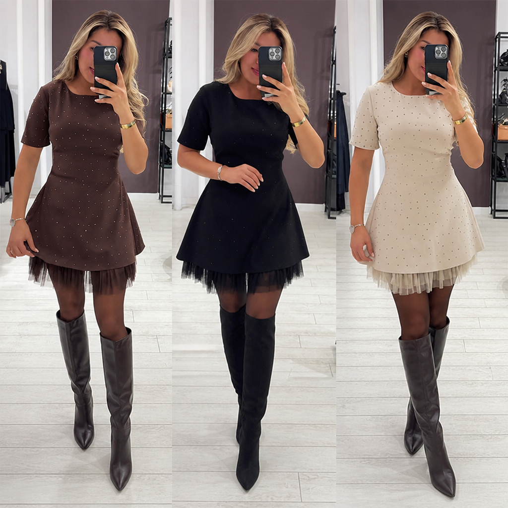 LuminaLace Mini Dress — Command Every Room with Effortless Sparkle and Unstoppable Confidence