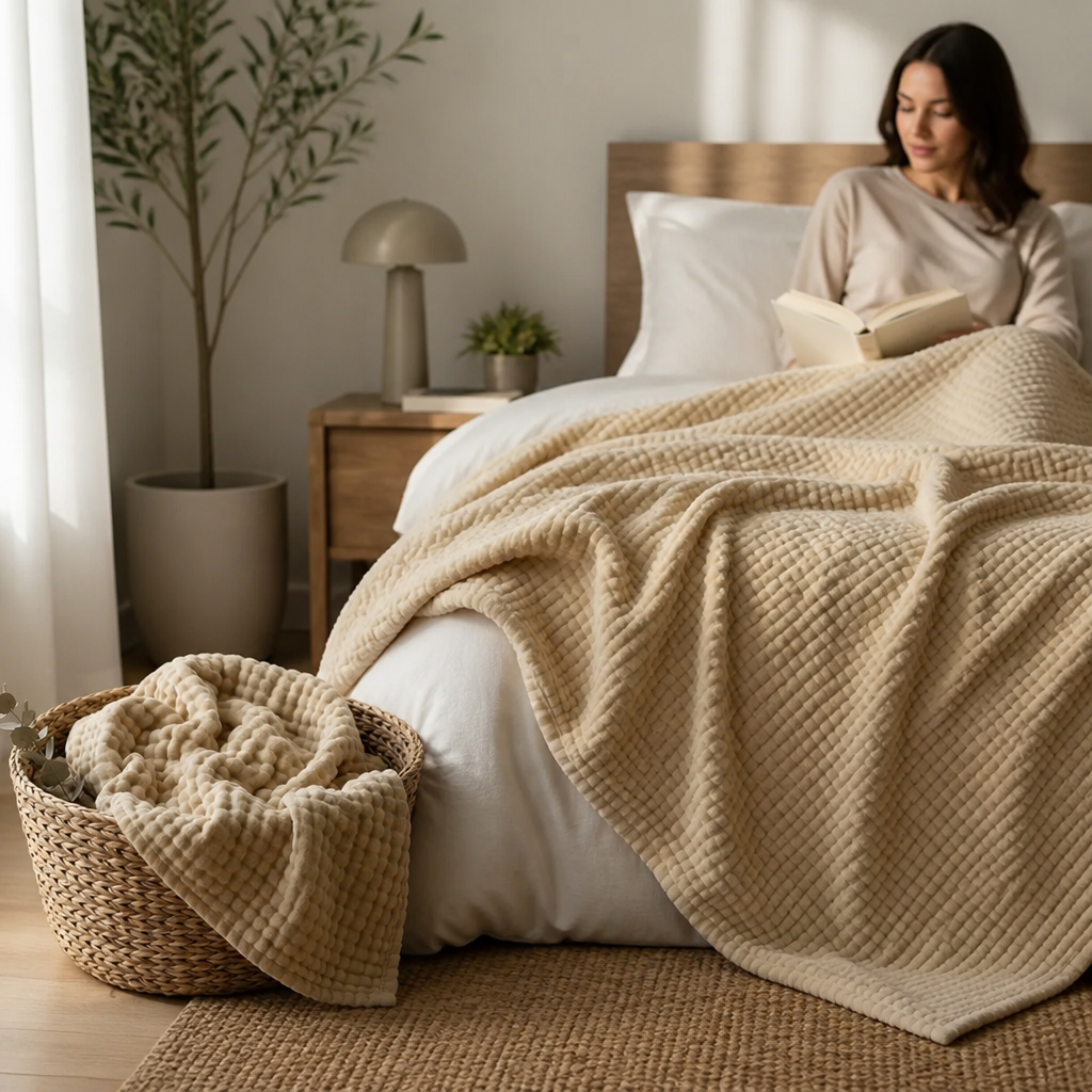 WhisperWeave Blanket — Wrap Yourself in Cool, Feather-Light Comfort That Feels Like a Dream