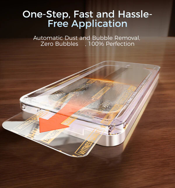 Automatic Dust Free Tempered Glass Screen Protector for iPhone & Galaxy