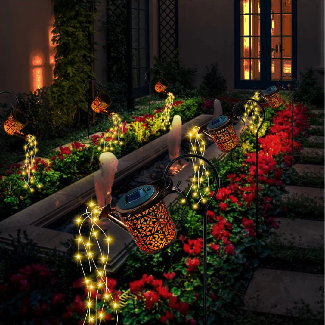 Outdoor Solar Garden Light with Starry Illumination