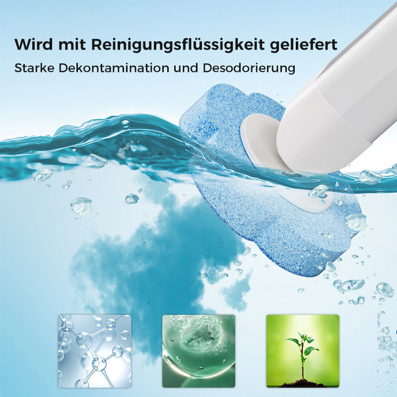 Disposable Toilet Scrubber | Antibacterial | Hygienic Sponge Tips | CleanClick