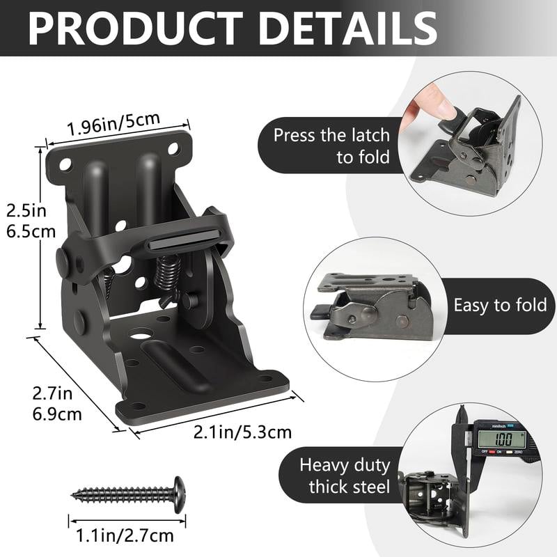 FoldClip - Foldable Corner Brackets with Locking Mechanism