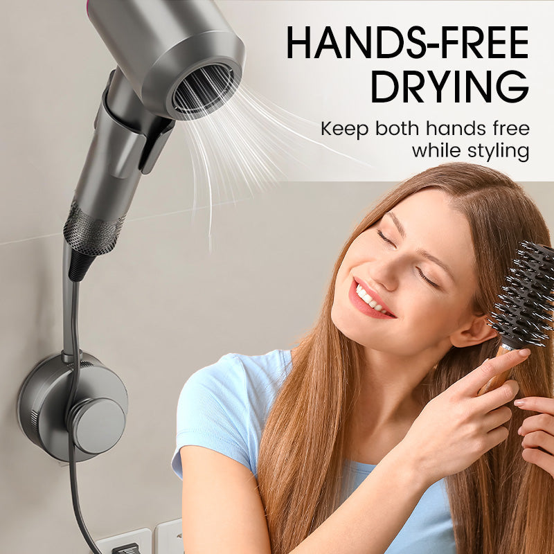 Hair Dryer Holder for Stress-Free Styling Without Muscle Pain or Clutter