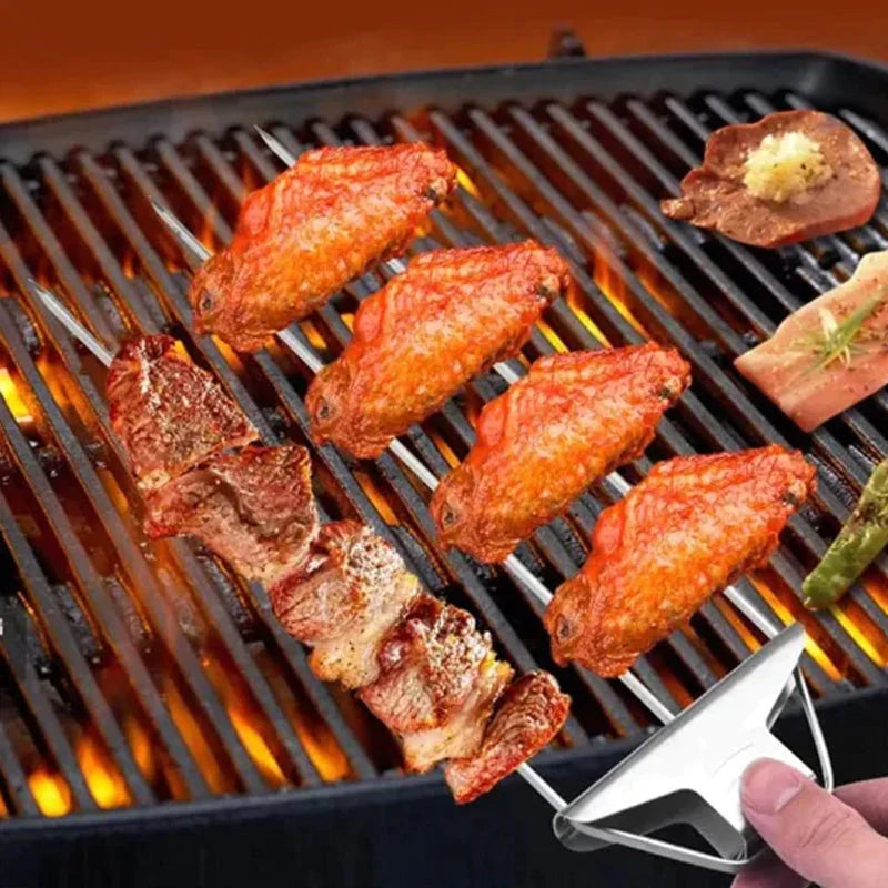 BlazeTrio Skewers — Stainless Steel BBQ Skewer Set