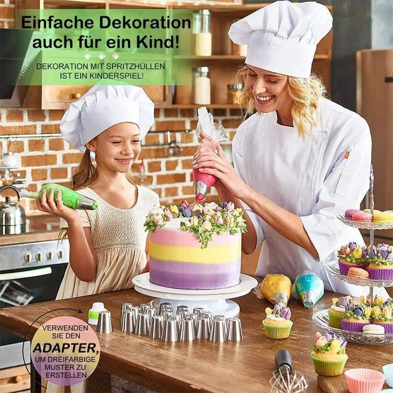 ElaraCraft™ Tulip Nozzle Set — Ignite Your Inner Artist with Stunning, Effortless Cake Masterpieces