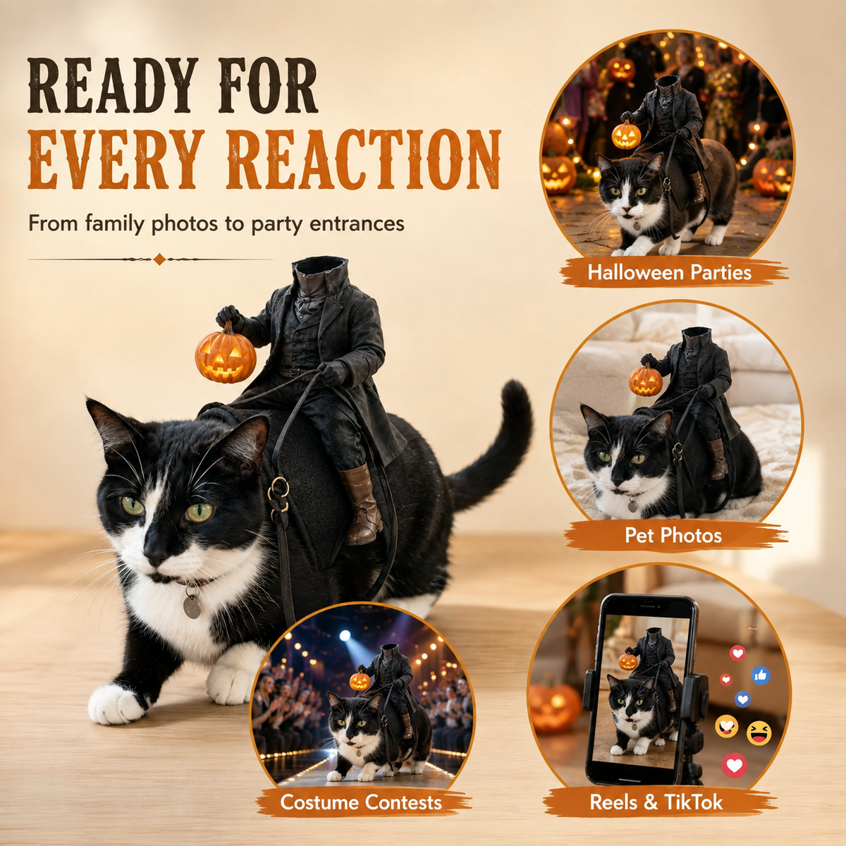 The Headless Horseman Rider Pet Costume