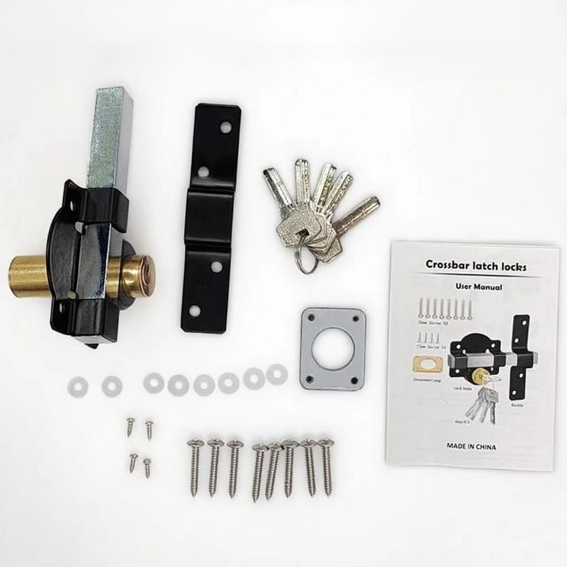 Gate Lock with Key | Rustproof | Spring Bolt | GateSecure