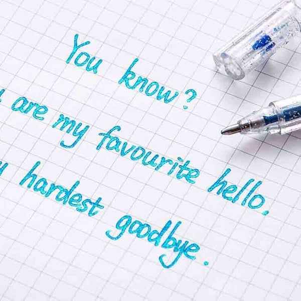 Glitter Gel Pens | Metallic Ink Pens | Smudge-Resistant Sparkle Finish | SparkleInk
