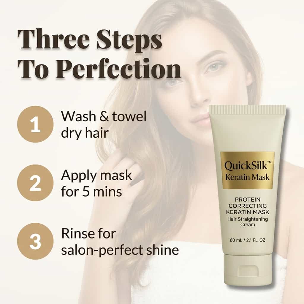 QuickSilk - Keratin Hair Mask for Instant Shine